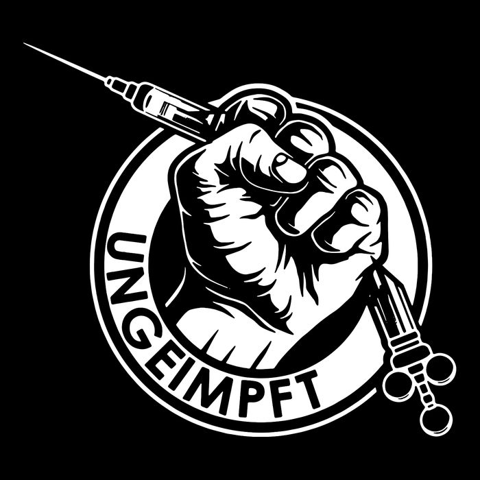 Ungeimpft Corona Vaccination Button