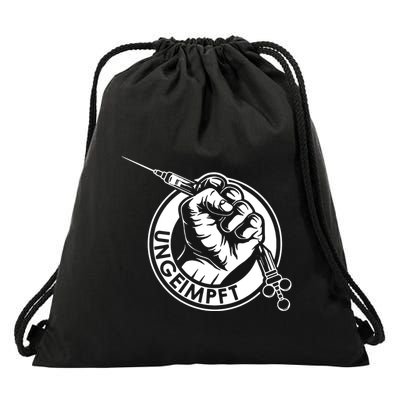 Ungeimpft Corona Vaccination Drawstring Bag
