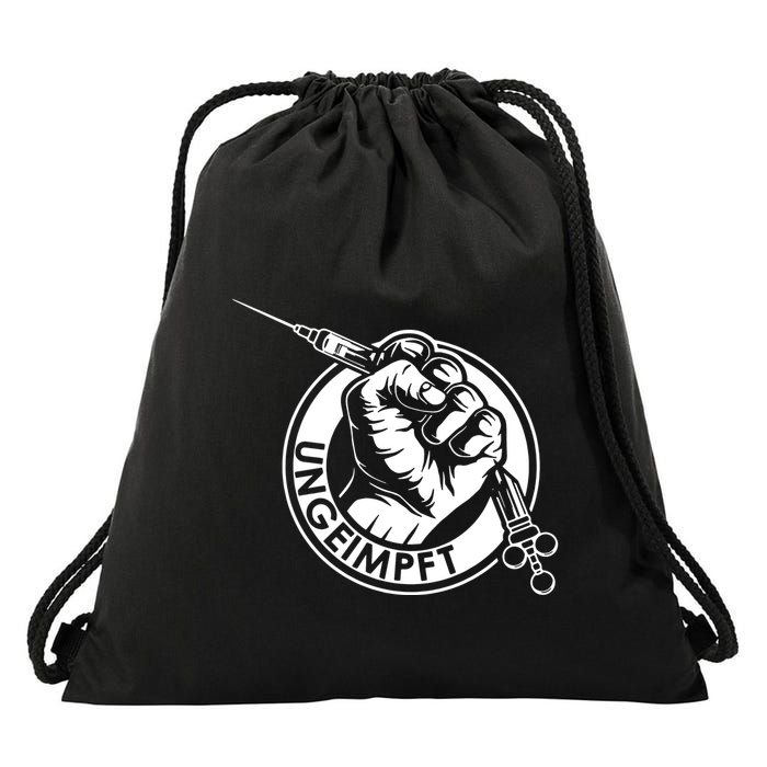Ungeimpft Corona Vaccination Drawstring Bag