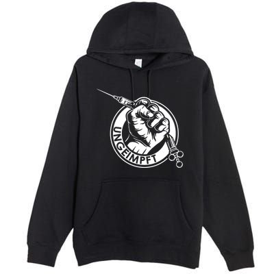 Ungeimpft Corona Vaccination Premium Pullover Hoodie