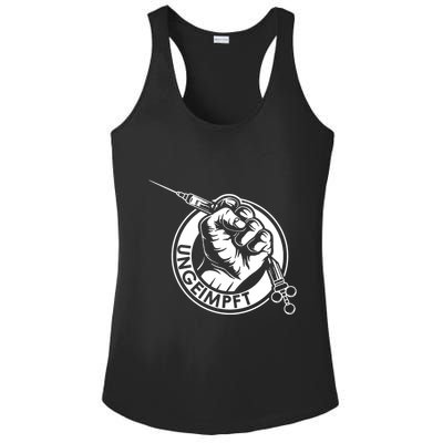 Ungeimpft Corona Vaccination Ladies PosiCharge Competitor Racerback Tank
