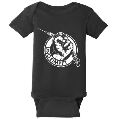 Ungeimpft Corona Vaccination Baby Bodysuit