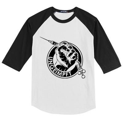 Ungeimpft Corona Vaccination Kids Colorblock Raglan Jersey
