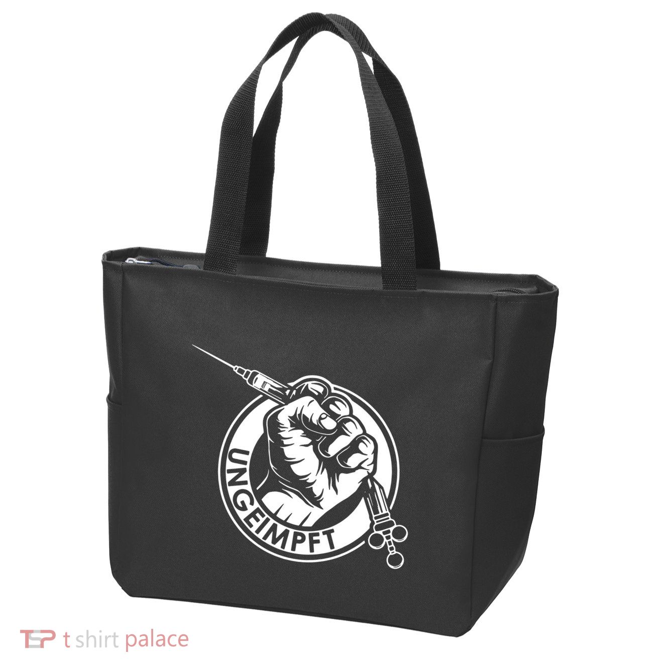 Ungeimpft Corona Vaccination Zip Tote Bag