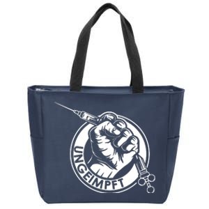 Ungeimpft Corona Vaccination Zip Tote Bag