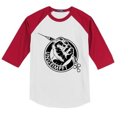 Ungeimpft Corona Vaccination Kids Colorblock Raglan Jersey