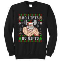 Ugly Christmas Workout Powerlifting Funny No Lifts No Gifts Sweatshirt