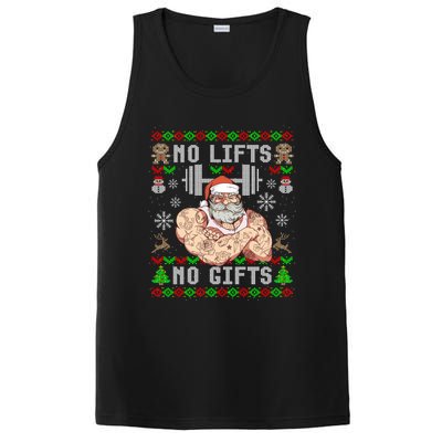 Ugly Christmas Workout Powerlifting Funny No Lifts No Gifts PosiCharge Competitor Tank