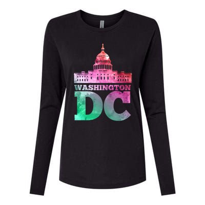 Usa Capital Washington Dc Capitol Hill Souvenir Cool Gift Womens Cotton Relaxed Long Sleeve T-Shirt