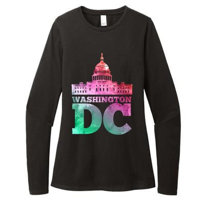 Usa Capital Washington Dc Capitol Hill Souvenir Cool Gift Womens CVC Long Sleeve Shirt