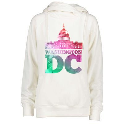 Usa Capital Washington Dc Capitol Hill Souvenir Cool Gift Womens Funnel Neck Pullover Hood