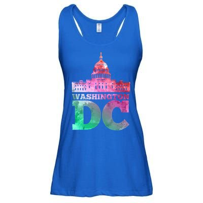 Usa Capital Washington Dc Capitol Hill Souvenir Cool Gift Ladies Essential Flowy Tank