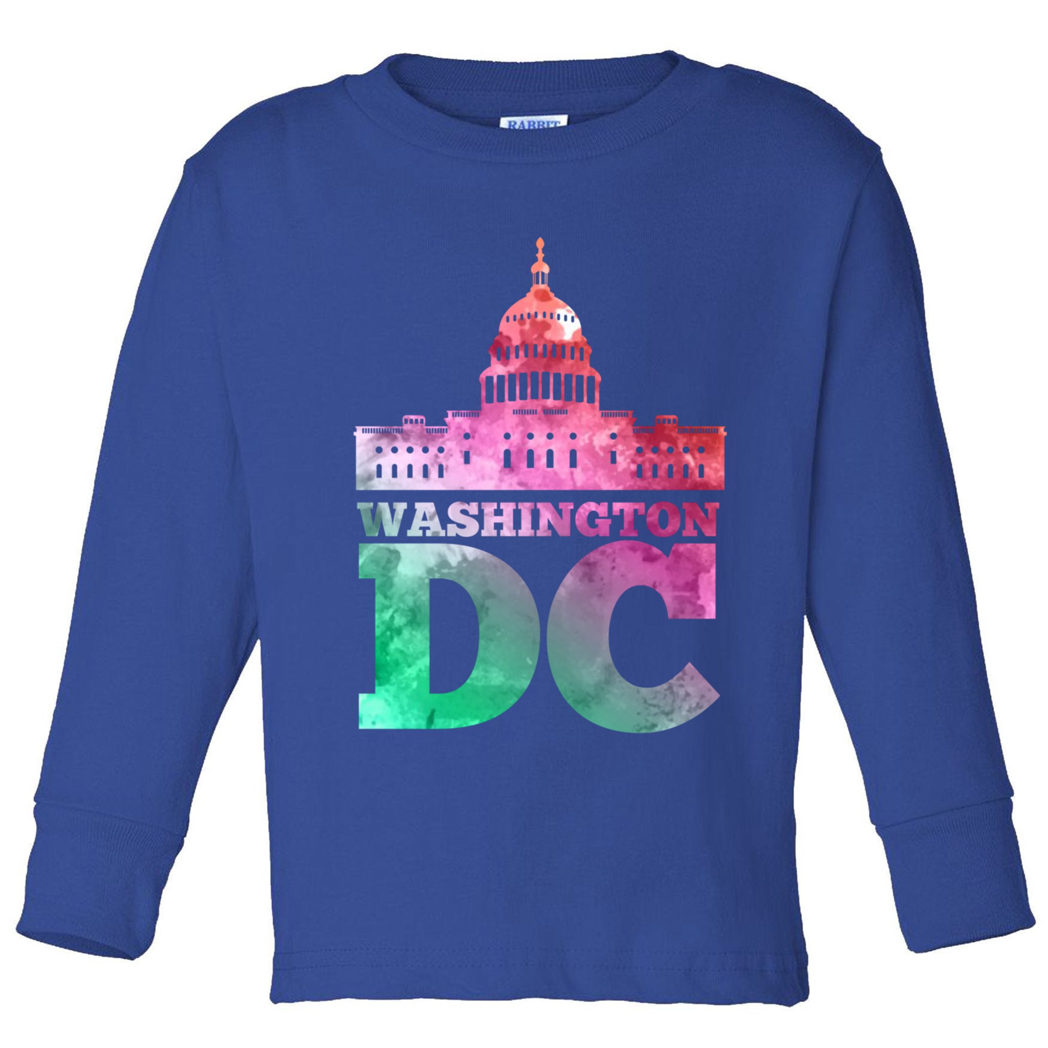 Usa Capital Washington Dc Capitol Hill Souvenir Cool Gift Toddler Long Sleeve Shirt