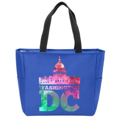 Usa Capital Washington Dc Capitol Hill Souvenir Cool Gift Zip Tote Bag