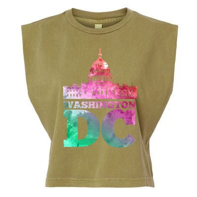 Usa Capital Washington Dc Capitol Hill Souvenir Cool Gift Garment-Dyed Women's Muscle Tee