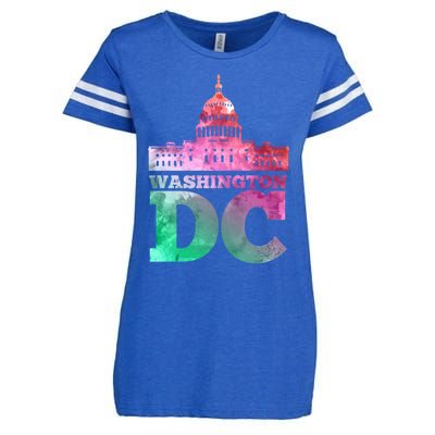 Usa Capital Washington Dc Capitol Hill Souvenir Cool Gift Enza Ladies Jersey Football T-Shirt