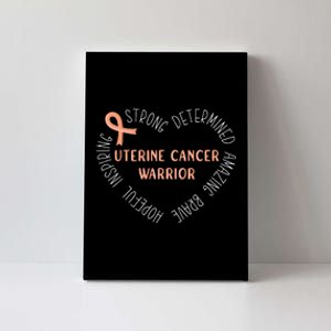 Uterine Cancer Warrior Canvas