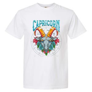 Unique Capricorn Wise Goat Astrology Art Saying Gift Garment-Dyed Heavyweight T-Shirt