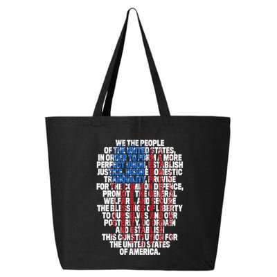 Us Constitution We The People With Vintage Flag 25L Jumbo Tote