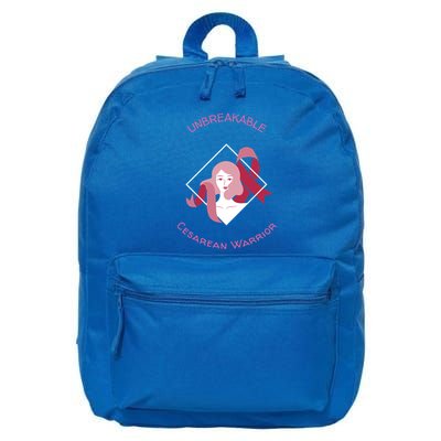 Unbreakable Cesarean Warrior Gift 16 in Basic Backpack