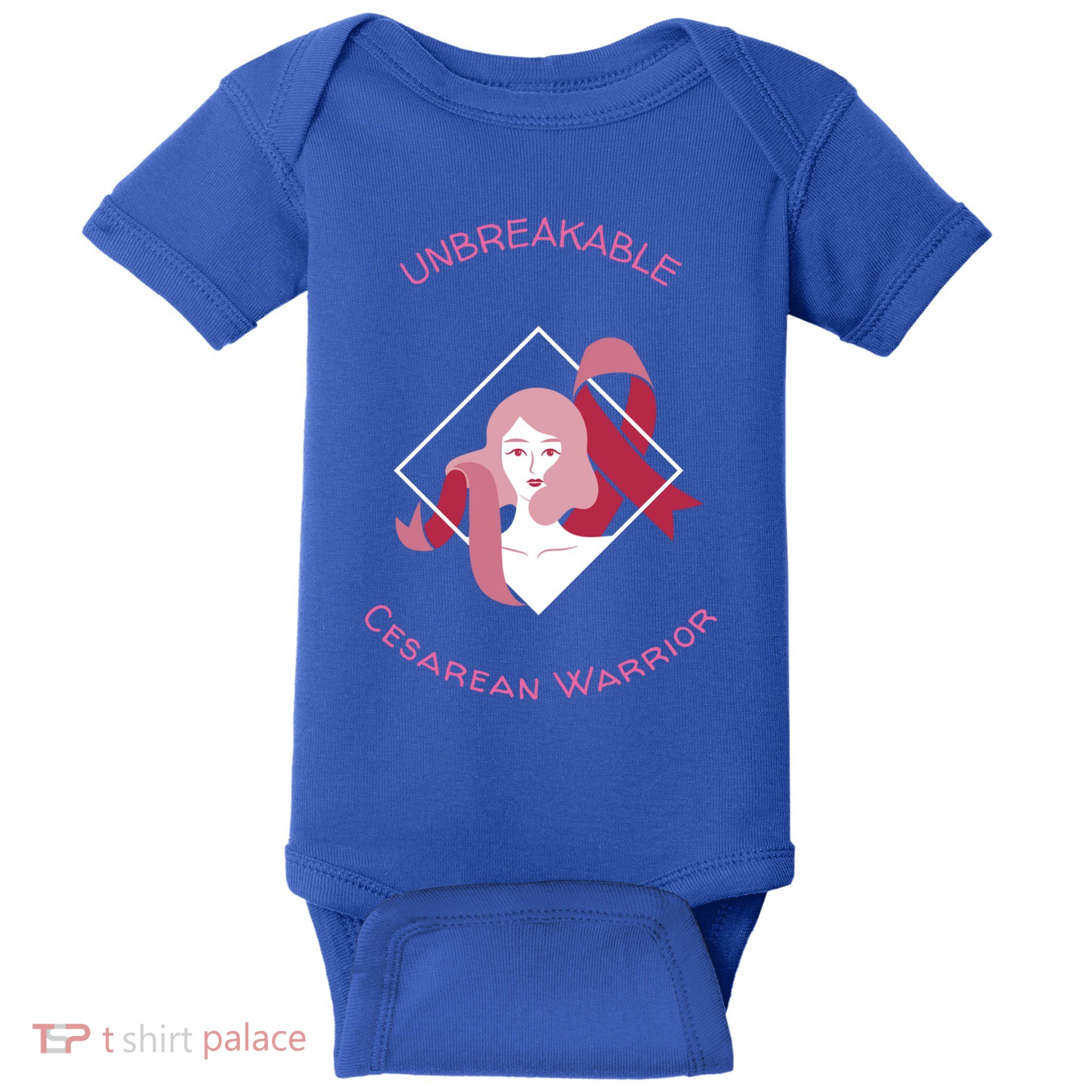 Unbreakable Cesarean Warrior Gift Baby Bodysuit