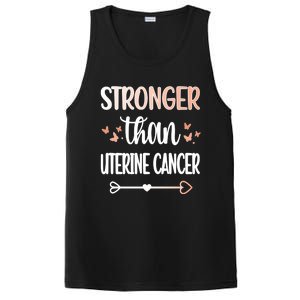 Uterine Cancer Warrior Peach Ribbon Endometrial Cancer Gift PosiCharge Competitor Tank