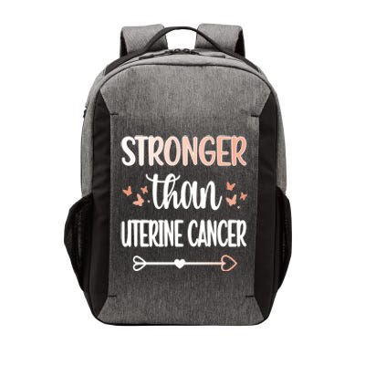 Uterine Cancer Warrior Peach Ribbon Endometrial Cancer Gift Vector Backpack