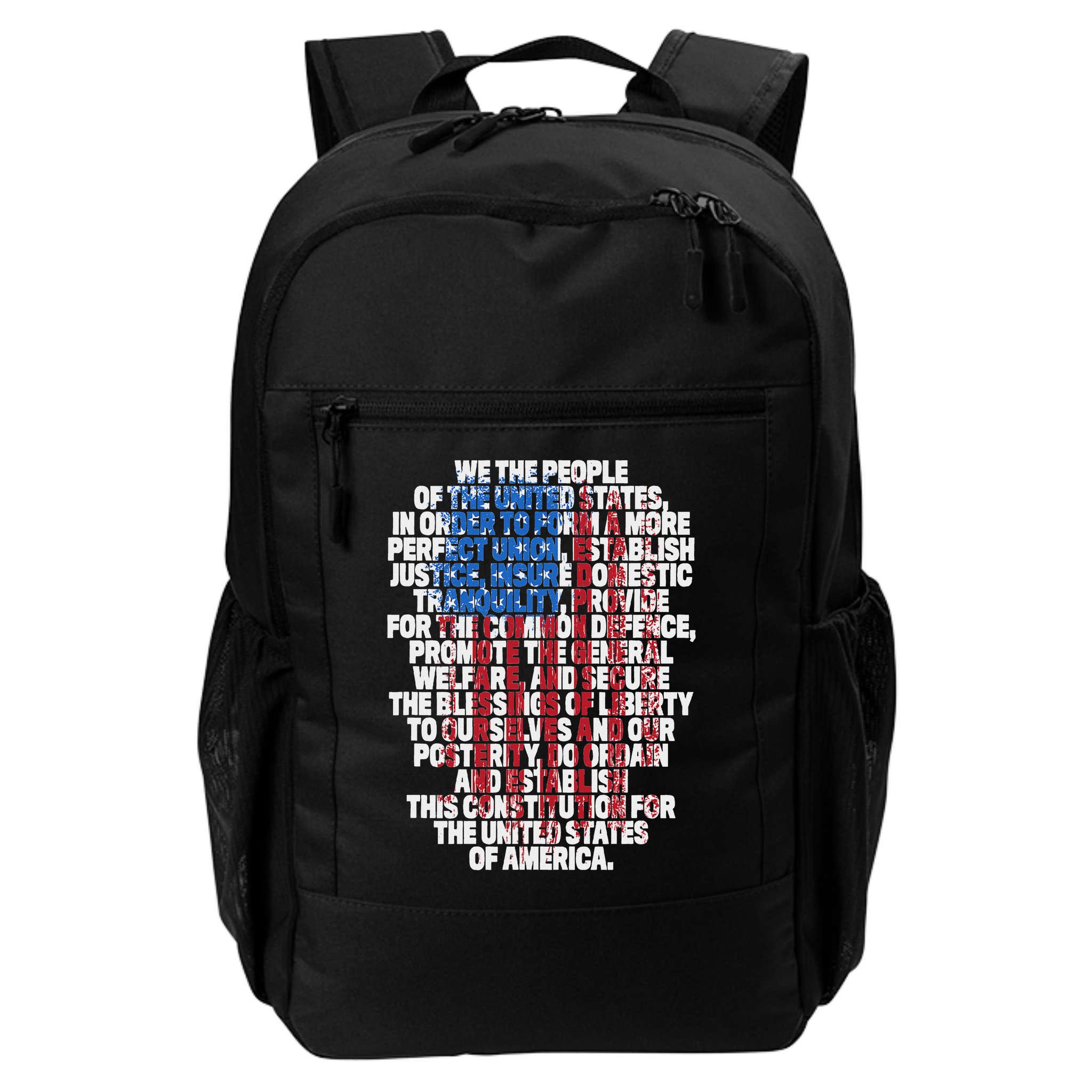 Us Constitution We The People With Vintage Flag Backpack