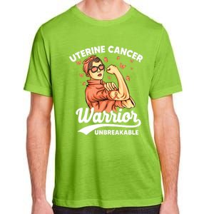 Uterine Cancer Warrior Unbreakable Uterine Cancer Awareness Cool Gift Adult ChromaSoft Performance T-Shirt