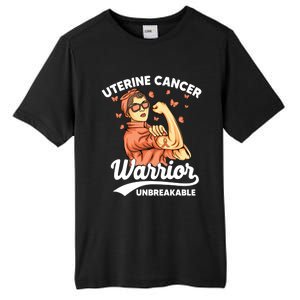 Uterine Cancer Warrior Unbreakable Uterine Cancer Awareness Cool Gift Tall Fusion ChromaSoft Performance T-Shirt