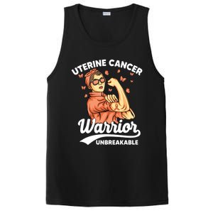 Uterine Cancer Warrior Unbreakable Uterine Cancer Awareness Cool Gift PosiCharge Competitor Tank