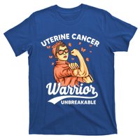 Uterine Cancer Warrior Unbreakable Uterine Cancer Awareness Cool Gift T-Shirt