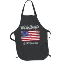 US Constitution We The People With Distressed Flag Apron