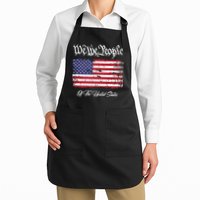 US Constitution We The People With Distressed Flag Apron