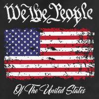 US Constitution We The People With Distressed Flag 15oz Campfire Ceramic Mug