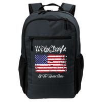US Constitution We The People With Distressed Flag Backpack