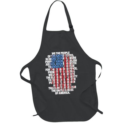 US Constitution We The People With Vintage Flag Apron