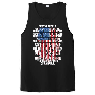 US Constitution We The People With Vintage Flag PosiCharge Competitor Tank