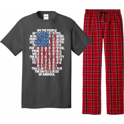 US Constitution We The People With Vintage Flag Pajama Set