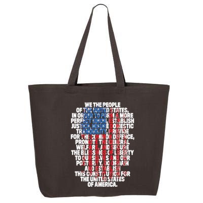 US Constitution We The People With Vintage Flag 25L Jumbo Tote