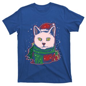 Ugly Christmas Xmas Holiday Santa Claus Party Cat Great Gift T-Shirt