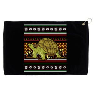 Ugly Christmas Xmas Holiday Santa Claus Party Turtle Great Gift Grommeted Golf Towel