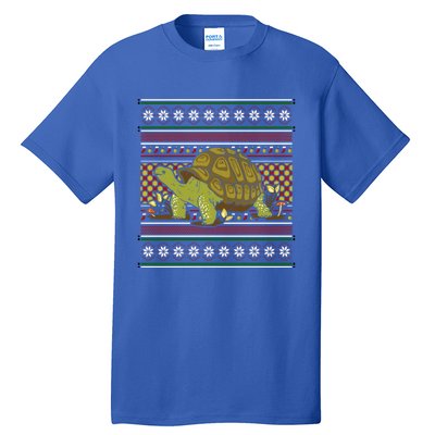 Ugly Christmas Xmas Holiday Santa Claus Party Turtle Great Gift Tall T-Shirt