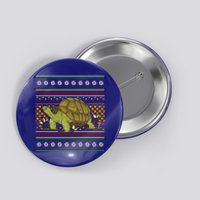 Ugly Christmas Xmas Holiday Santa Claus Party Turtle Great Gift Button