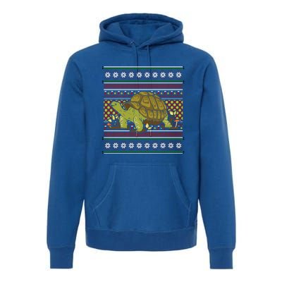 Ugly Christmas Xmas Holiday Santa Claus Party Turtle Great Gift Premium Hoodie