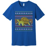 Ugly Christmas Xmas Holiday Santa Claus Party Turtle Great Gift Premium T-Shirt