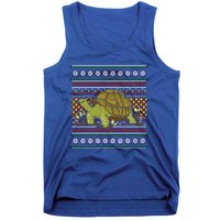 Ugly Christmas Xmas Holiday Santa Claus Party Turtle Great Gift Tank Top