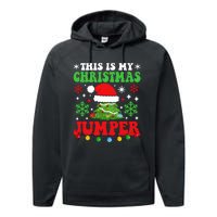 Ugly Christmas Xmas Party This Is My Christmas Jumper Gift Performance Fleece Hoodie