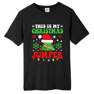 Ugly Christmas Xmas Party This Is My Christmas Jumper Gift Tall Fusion ChromaSoft Performance T-Shirt