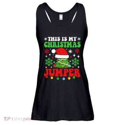 Ugly Christmas Xmas Party This Is My Christmas Jumper Gift Ladies Essential Flowy Tank